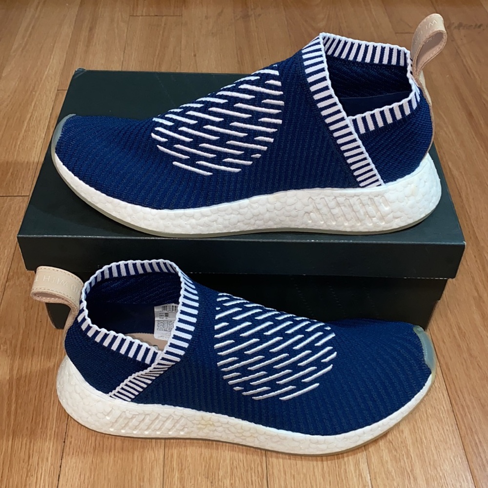 Adidas NMD CS2 PK Primeknit Ronin Stripes Navy White